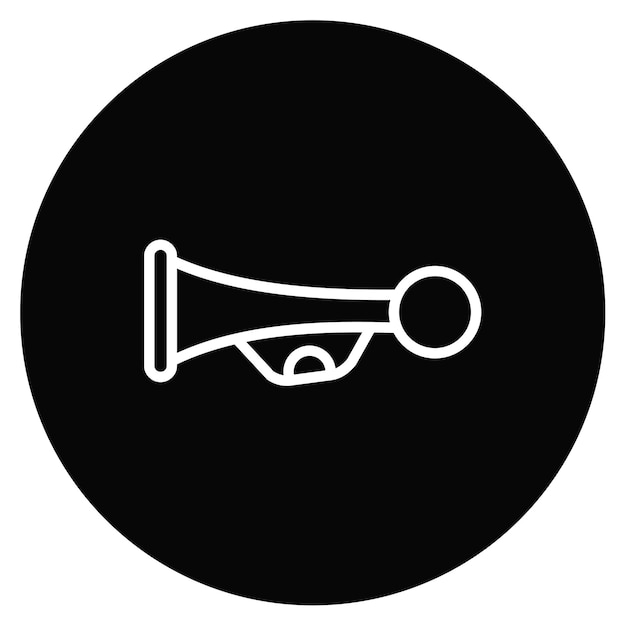 Ilustración vectorial de cuernos
