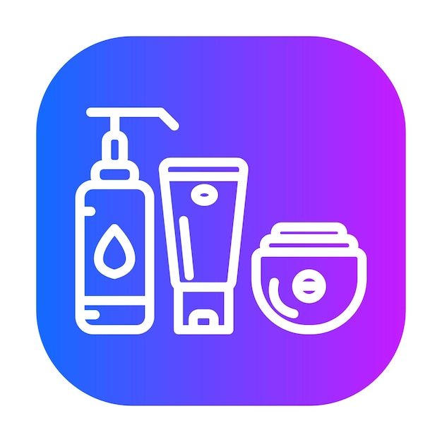 Ilustración vectorial para el cuidado de la piel