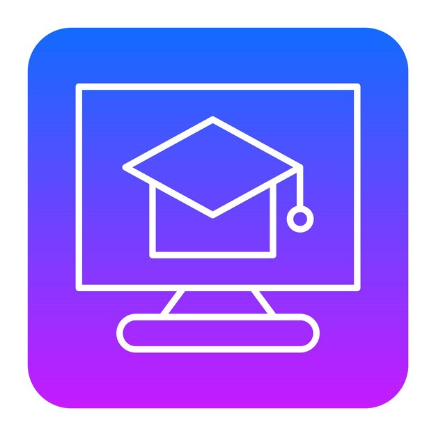 Ilustración vectorial de cursos en línea