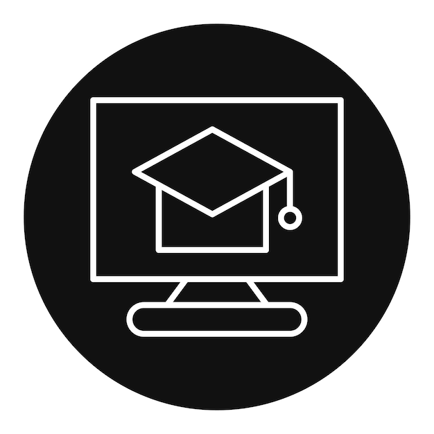 Ilustración vectorial de cursos en línea