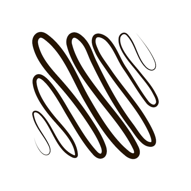 Ilustración vectorial de curva lineal