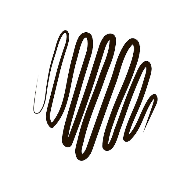 Ilustración vectorial de curva lineal