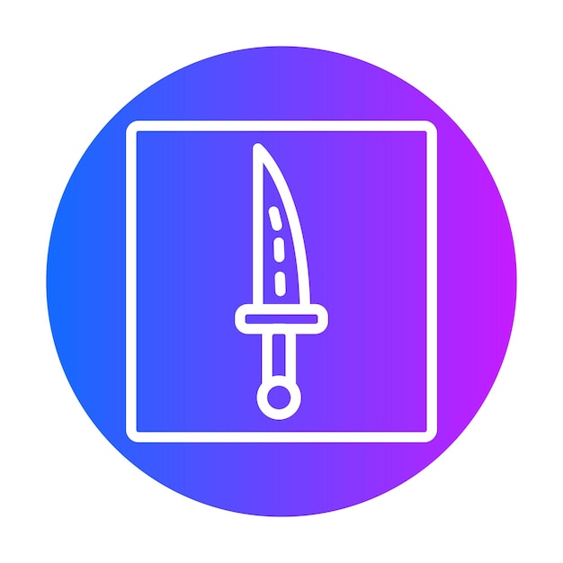 Ilustración vectorial de la daga