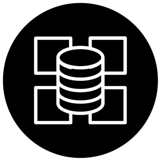 Ilustración vectorial de datos no estructurados