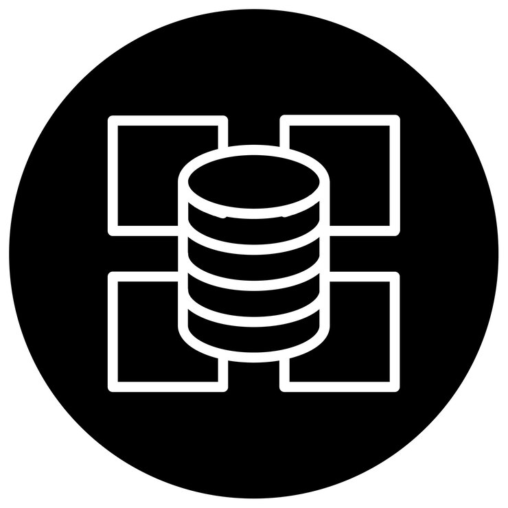 Vector ilustración vectorial de datos no estructurados