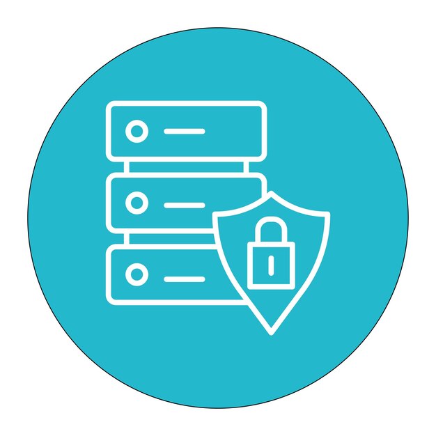 Ilustración vectorial de datos de seguridad