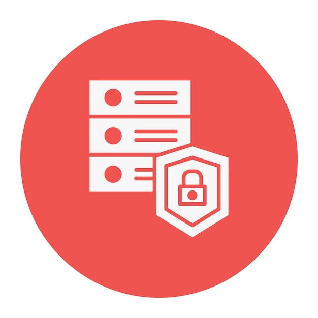 Ilustración vectorial de datos de seguridad