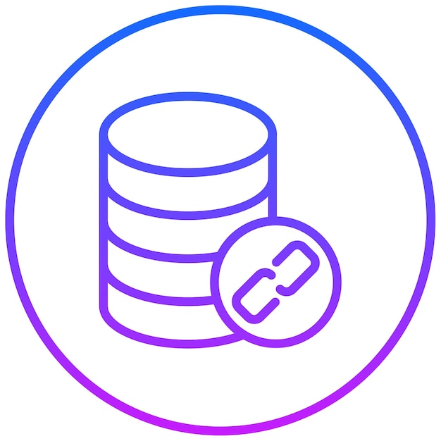 Ilustración vectorial de datos vinculados