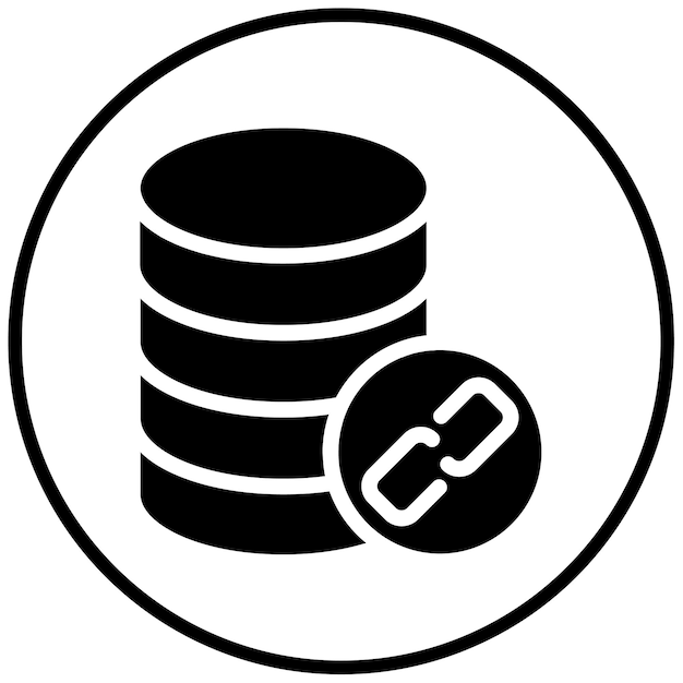 Ilustración vectorial de datos vinculados