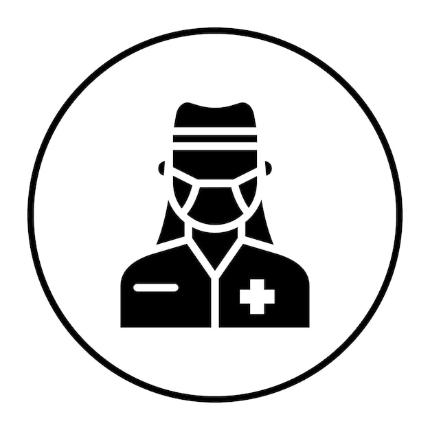 Ilustración vectorial de la dentista femenina