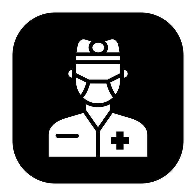 Ilustración vectorial del dentista masculino