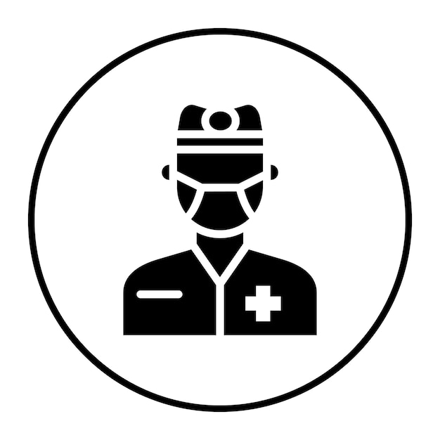 Ilustración vectorial del dentista masculino
