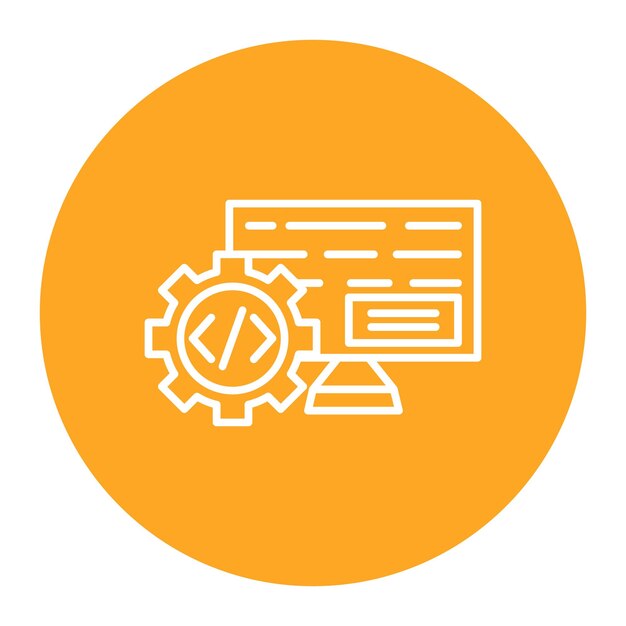 Ilustración vectorial de desarrollo de backend