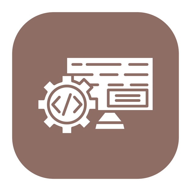 Ilustración vectorial de desarrollo de backend