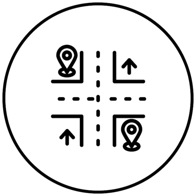 Ilustración vectorial de los destinos cercanos