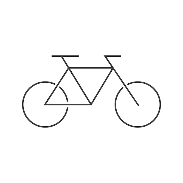 Ilustración vectorial detallada de la silueta clásica de la bicicleta de carretera de la ciudad masculina