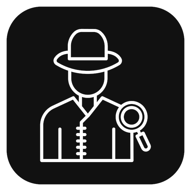 Vector ilustración vectorial de detectives