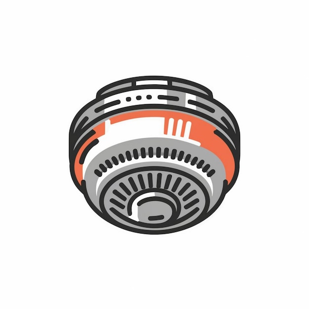 Ilustración vectorial del detector de humo