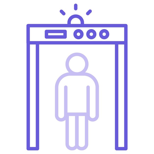 Ilustración vectorial del detector de metales