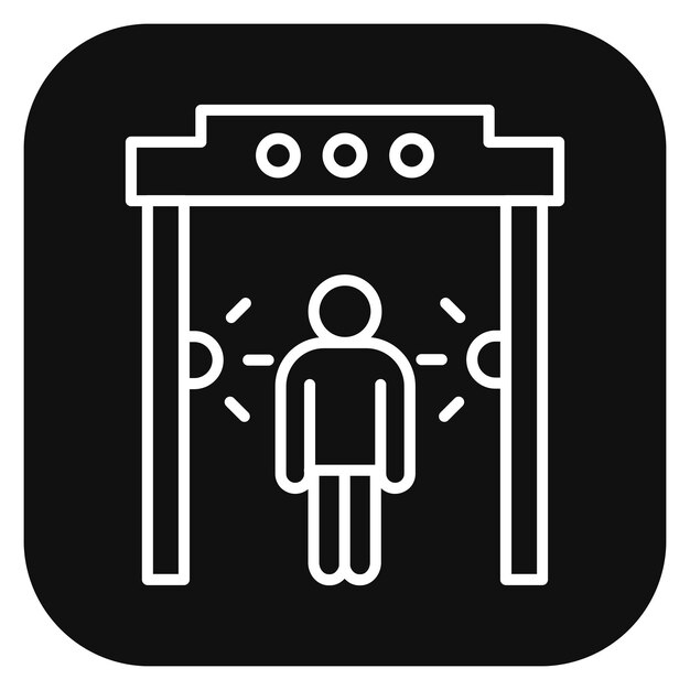 Ilustración vectorial del detector de metales