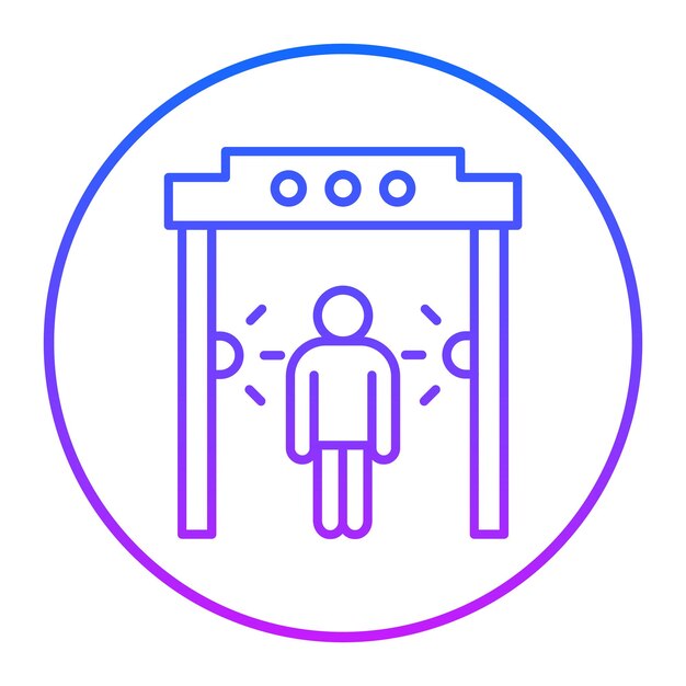 Ilustración vectorial del detector de metales