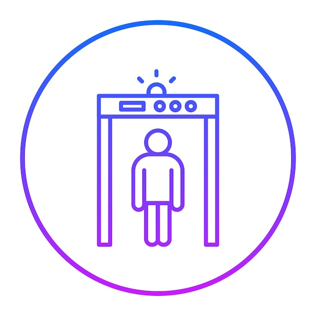 Ilustración vectorial del detector de metales