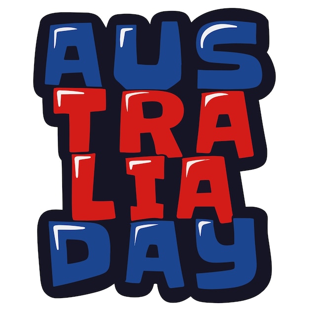 Ilustración vectorial del día de australia