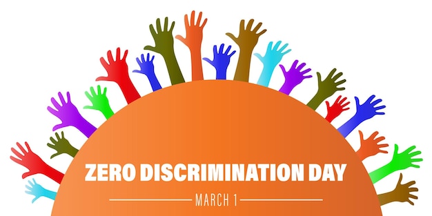 Ilustración vectorial del día cero discriminación 1 de marzo