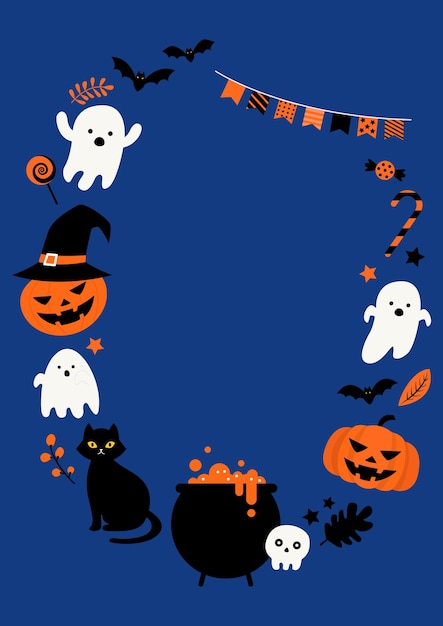 Ilustración vectorial del día de Halloween