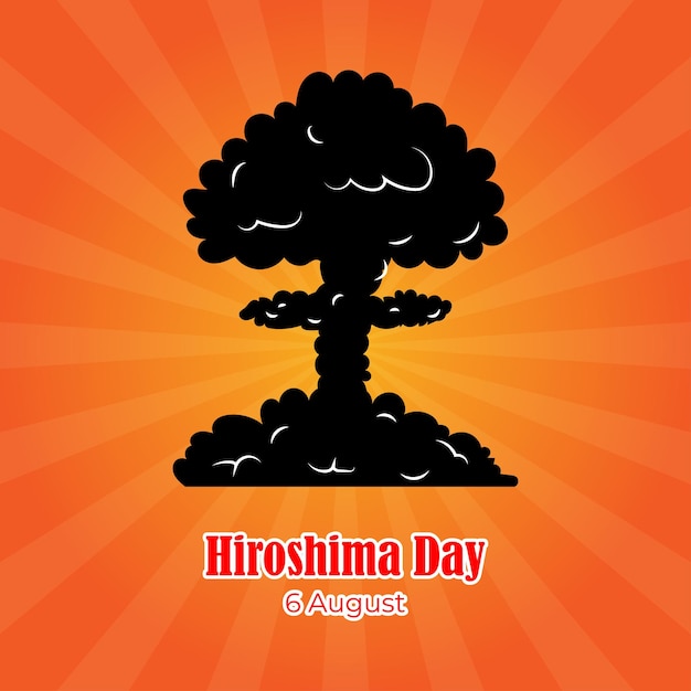 Ilustración vectorial para el día de hiroshima