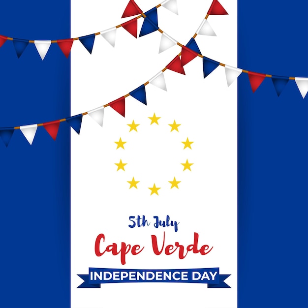 Ilustración vectorial para el Día de la Independencia de Cabo Verde