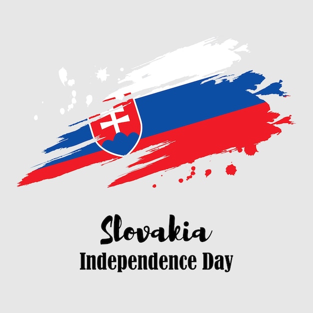 Ilustración vectorial para el Día de la Independencia de Eslovaquia