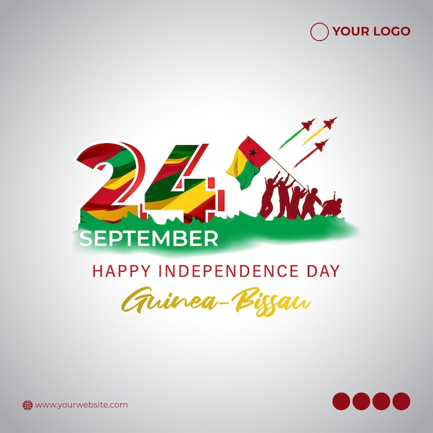 Ilustración vectorial para el Día de la Independencia de Guinea-Bissau