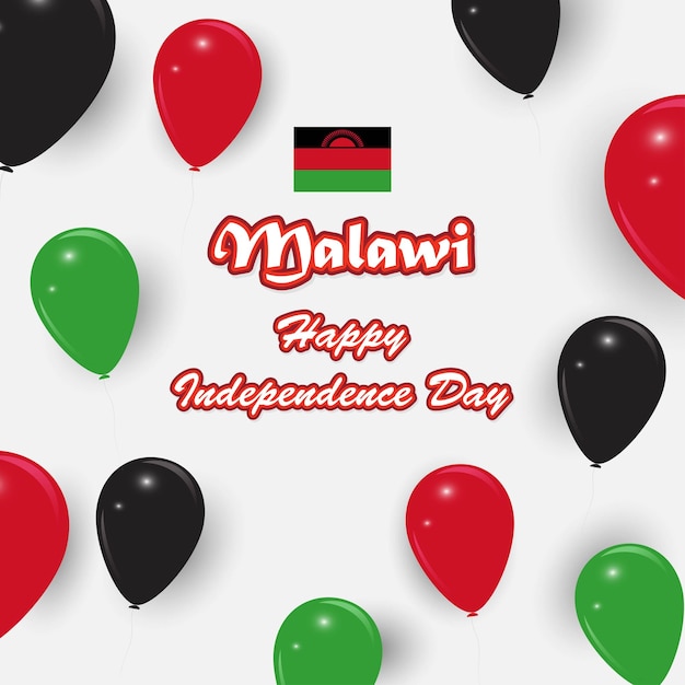 Ilustración vectorial para el día de la independencia de malawi