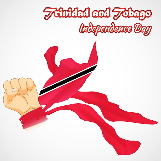 Ilustración vectorial para el Día de la Independencia de Trinidad y Tobago