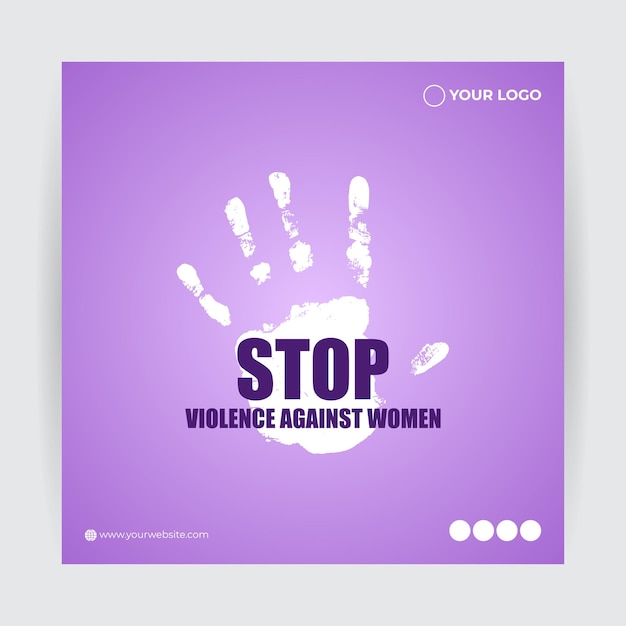 Ilustración vectorial para el Día Internacional de la Eliminación de la Violencia contra la Mujer