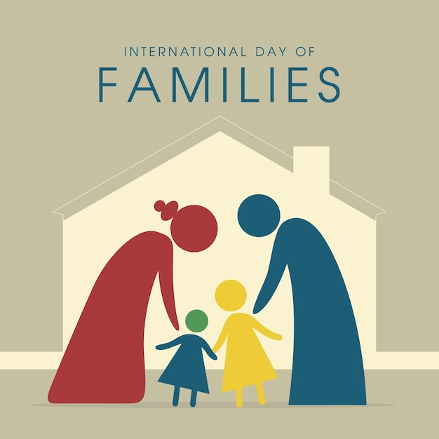 Ilustración vectorial del Día Internacional de las Familias
