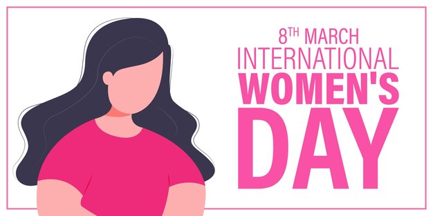Ilustración vectorial para el Día Internacional de la Mujer