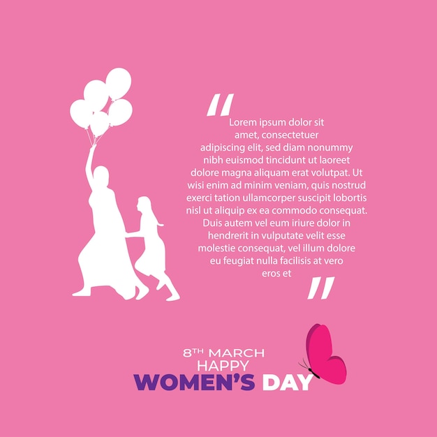 Ilustración vectorial para el Día Internacional de la Mujer