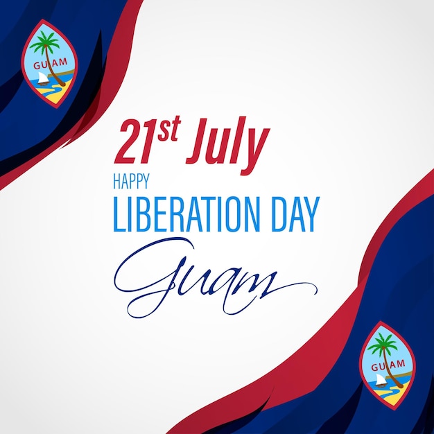 Ilustración vectorial para el día de la liberación de Guam