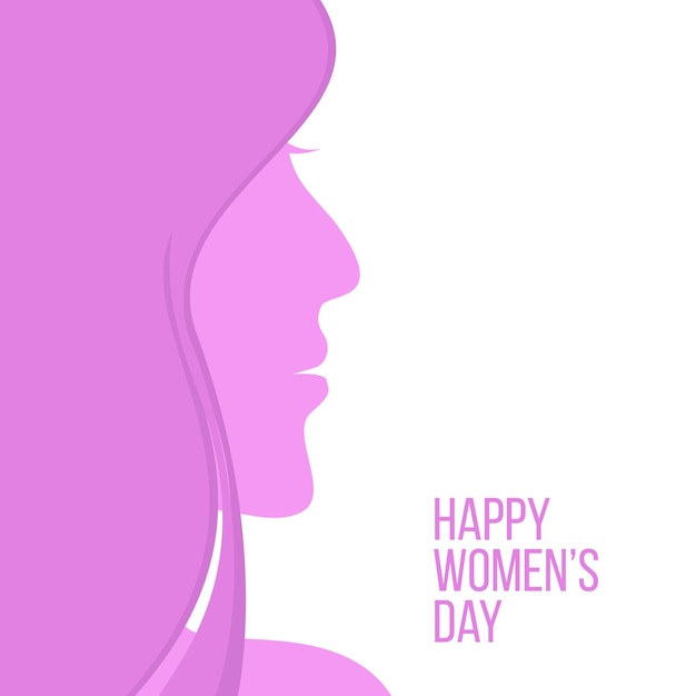 Ilustración vectorial del día de la mujer de belleza perfecta para tarjetas de felicitación