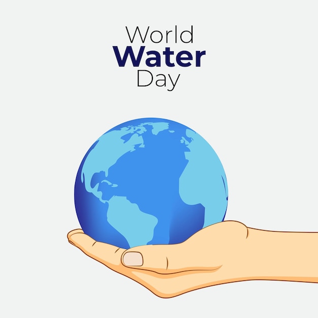 Ilustración vectorial del día mundial del agua