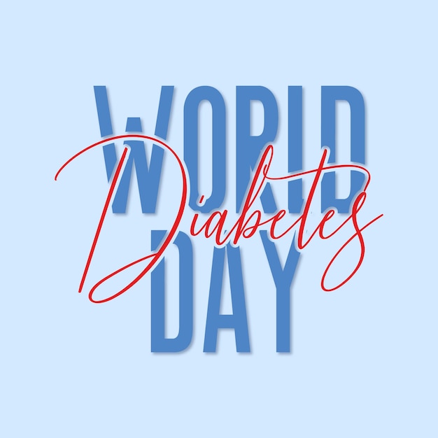ilustración vectorial del día mundial de la diabetes