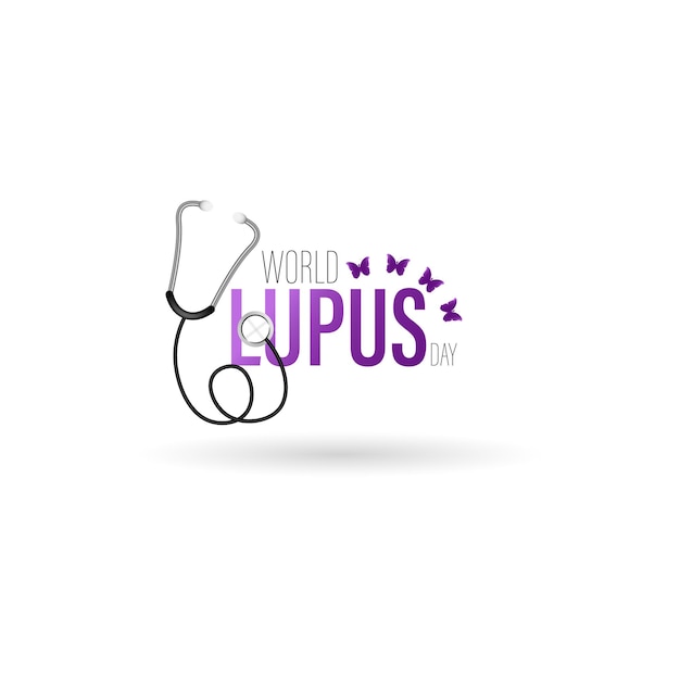 Ilustración vectorial del día mundial del lupus.