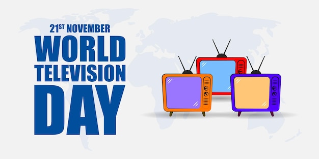 Vector ilustración vectorial del día mundial de la television