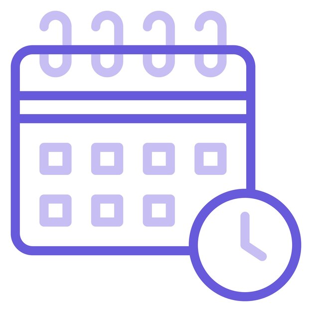 Ilustración vectorial del día programado