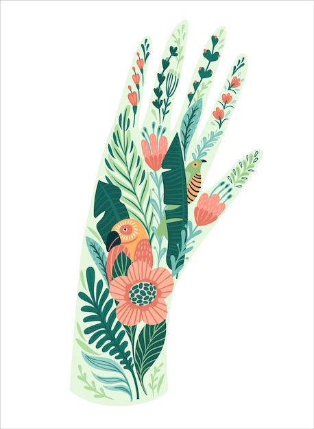Ilustración vectorial para el Día de la Tierra y otro concepto ambiental Diseño aislado para volante de cartel de tarjeta y otro uso