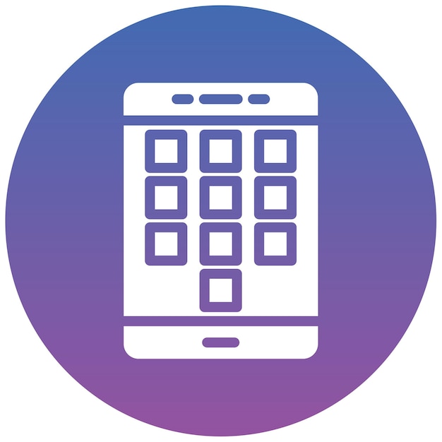 Ilustración vectorial del dialpad