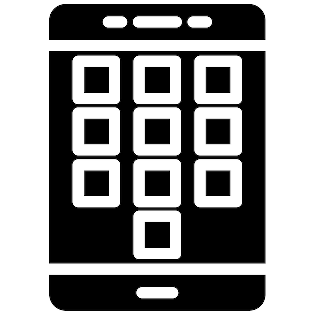 Ilustración vectorial del dialpad