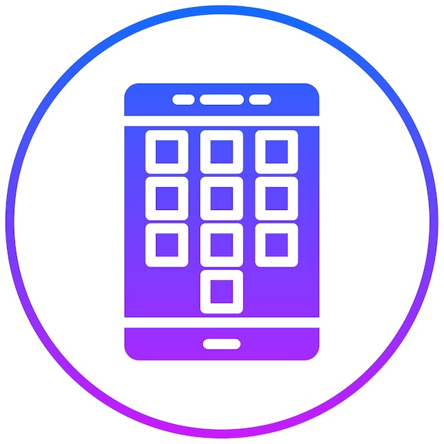Ilustración vectorial del dialpad